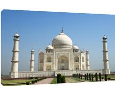 MOOL Toile Murale Motif Taj Mahal Ciel Bleu Art Print, Multicolore, Grand, 32Â x 56Â cm
