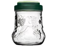 Dajar Garden Bocaux Verre 1000Â ML Pasabahce, Verre, Vert Transparent, 11Â x 11Â x 14,6Â cm