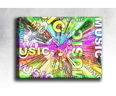 Bonamaison Peinture sur toile, multicolore, 50 x 70 cm - Conçu et fabriqué en Turquie