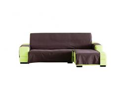 Eysa Chaise Longue Lona Liso 290 cm. Droite Vue Frontale Couleur 17, 65% Coton 35% Polyester, Marron