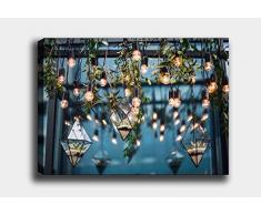 Bonamaison Peinture sur toile, multicolore, 40 x 60 cm - Conçu et fabriqué en Turquie