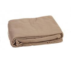 Comptoir du Linge POL18TAU Couverture Polaire 220 x 180 cm, 350g/m2, Taupe