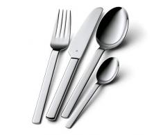 WMF - Couverts - Dune Cromargan acier inoxydable 18/10 poli n Â° 1103006043 - 24 piÃ¨ces pour 6 personnes ( 6 fourchettes de table, couteaux de table, cuillÃ¨re et de thÃ©/cuillÃ¨res Ã cafÃ©)