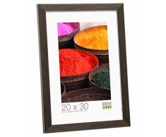 Deknudt Frames S41VK3 Cadre Photo Résine Fin Brun 18 x 24 cm