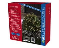 Konstsmide 3735-100 Cluster Guirlande dEclairage ExtÃ©rieur sur Pile 240 Micro LEDs Blanc Chaud CÃ¢ble Noir