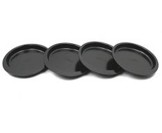 Kaiser Couche Tartes Set de 4 Pièces à 15 cm Inspiration Sweet & Style 4 gleichgroÃe gâteau sols très Bonne Propriété Anti-adhésive Pratique poignée Bord