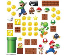 Thedecofactory 54144 Stickers muraux Super Mario Scene, Papier, Multicolore, 48 x 8 x 8 cm