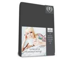 Bed-Fashion Drap-Housse, Jersey, Anthracite, lit Simple, 80Â x 210Â cm