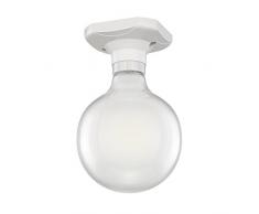 ledscom.de LED plafonnier Elektra Angulaire Balle avec E27 G125 Ampoule Mate 6W=59W Blanche-Chaude 780lm