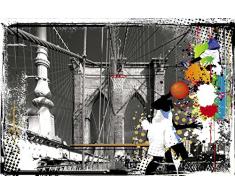 Papier Peint déco poster BASKET 3 x 2,70 m | Déco et photo murale XXL Qualité HD Scenolia