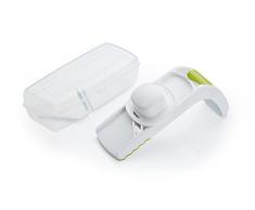 Kitchen Craft Ensemble de Mandoline avec 3 Lames Plastique, Blanc/Vert, 32 x 32 x 22 cm