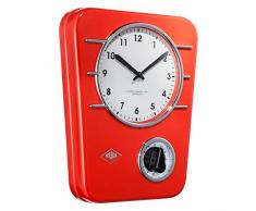 Wesco 322 401-02 Horloge de cuisine Rouge
