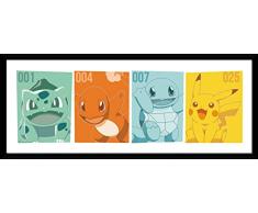 GB Eye PokÃ©mon Kanto Partenaires Affiche encadrÃ©e, diverses, 75Â x 30Â cm