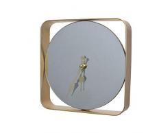 Decoris DHO4063427 Horloge, Verre, Fer, Doré, 24 X 24