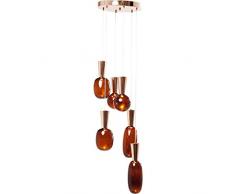 Kare Design Goccia Suspension en verre à LED Rouge 120 x 40 x 40 cm