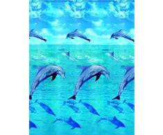 Kleine Wolke 5201148305 Dolphin Rideau de Douche Multicolore 180 x 200 cm