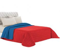 Elegant Couette dété crème/Gris foncé, Single, Royal/Rouge, 1 Place