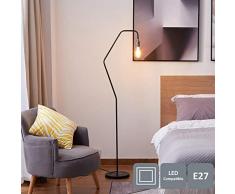 Harper Living Lampadaire Noir et Argent Mat