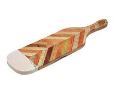 KitchenCraft KCSERVCHEVBD48 Serenity Plateau de service en bois de manguier