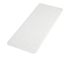 Papillon antidÃ©rapant Tapis de Bain/Douche avec ventouses Solide, Caoutchouc Naturel, Blanc, 90Â x 36Â x 1Â cm