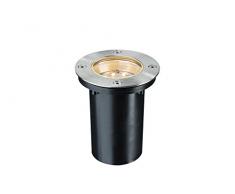 Paulmann 93788 Special EncastrÃ© kit Sol Rond LED 1,2W 2700K 230V 110mm mÃ©tal, Integriert, 1.2 W, Acier Inoxydable, 11 x 11 x 13,2 cm