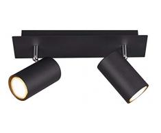 Trio Leuchten 802400232 Plafonnier, Noir Mat