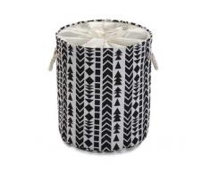 Versa Panier à Linge Anai Noir, Multicolore, ne sapplique Pas