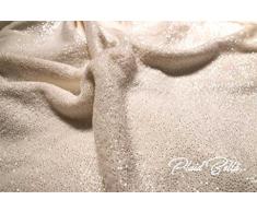 Soleil docre Bella Plaid, Polyester, Ecru, 125x150 cm