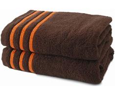 Lot de 2 Draps de Douche 70x140 cm 100% Coton - 550 GR/m2