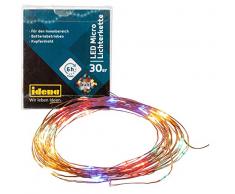 Idena Micro Guirlande lumineuse LED avec minuterie, plastique, cuivre, 320Â x 1Â x 1Â cm