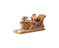 Villeroy & Boch - Winter Bakery Decoration TraÃ®neau en Pain dâÃ©pices, Bougeoir DÃ©coratif en Porcelaine Dure InspirÃ© du Moule Traditionnel, Marron / Blanc
