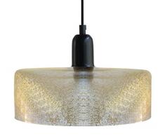 Tosel 14314 Suspension Glitter Bol Verre 100 W E27 Jaune/Or