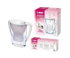 BWT Carafe Penguin 2.7Â L 3Â filtres, Blanc, Taille Unique