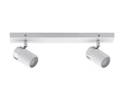 Paulmann 66711 Spots Zyli, IP44, max. 2x10W, GU10, Blanc/Chrome, 230V, MÃ©tal