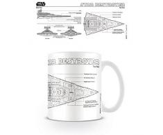 Star Wars MG23477 (Star Destroyer Sketch) Mug, CÃ©ramique, Multicolore, 11oz/315ml