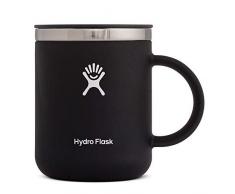 Hydro Flask Tasse de voyage isotherme 354Â ml (12Â oz) en acier inoxydable avec isolation sous vide et couvercle, Black