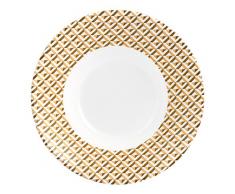 Luminarc L2537 6 coupelles Multi-usages-LOFT ABACCO, Opale, Blanc & Marron, 16,5x16,5x7 cm