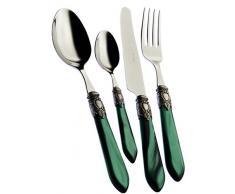 Bugatti OXB4M-S3250 Oxford MÃ©nagÃ¨re de 24 PiÃ¨ces Service de Table Acier/ABS Vert 39 x 27 x 5 cm