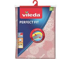 Vileda Viva Express Housse de Table Ã Repasser Ã©lastique avec systÃ¨me de Serrage Bleu, Tissu, Rose, 167,5 x 45,5 cm