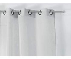 Linder Voilage à Åillet, 100% Lin, Gris Clair, 145 x 260 cm