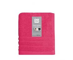 douceur dintérieur serviette invite 30x50 cm eponge vitamine fuchsia