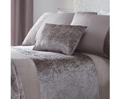 Tonys Textiles Coussin rectangulaire en Velours Motif boudior, Polyester, Vison, 12 x 20 (32cm x 50cm)