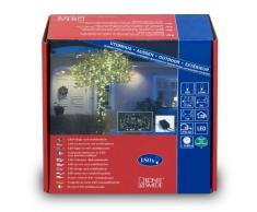 Konstsmide 3632-110 Guirlande 180 Micro LED Blanc Chaud + Clignotante + Câble Noir 24 V