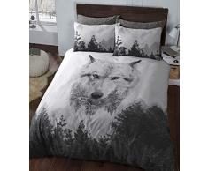 Sleepdown - Parure de lit âKing Sizeâ en Coton, Multi-pièces, Coton Polyester, Multicolore, Double