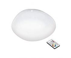 Eglo Sillera Plafonnier mural en acier Blanc 21 W