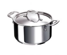 Bekaline 12061284 Chef Faitout + Couvercle en acier inoxydable 28 cm