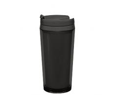 Zakdesigns 0015-7837 Tasse Thermos Plastique Noir, 400 ml