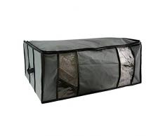 JE CHERCHE UNE IDEE RG5838 Sac de Rangement et Housse Vide Air Plastique Gris 65 x 27 x 50 cm