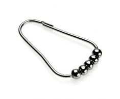 Croydex Anneaux de rideau de douche Ã perles Chrome