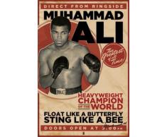 1art1 56669 Poster Muhammad Ali Je Vole comme le Papillon et Pique comme lAbeille 91 x 61 cm